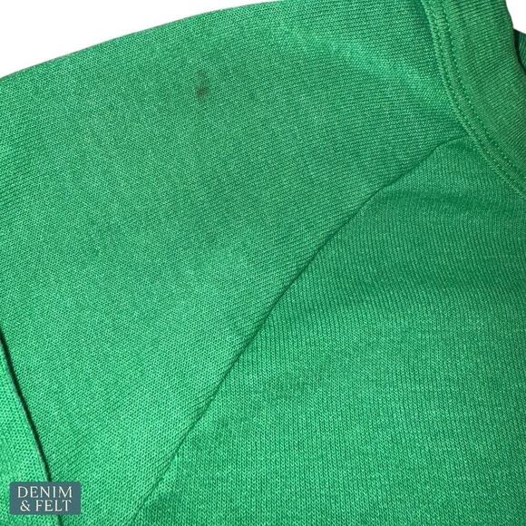 Aviator Nation Green Smiley Face Crewneck Sweatshirt Classic Logo Pullover - Picture 14 of 14